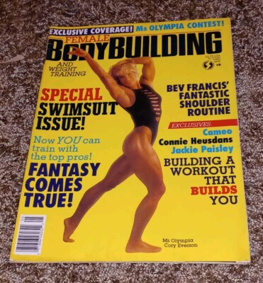 May 1988 FEMALE BODYBUILDING MAGAZINE #9 W CORY EVERSON Swimsuit Bikini