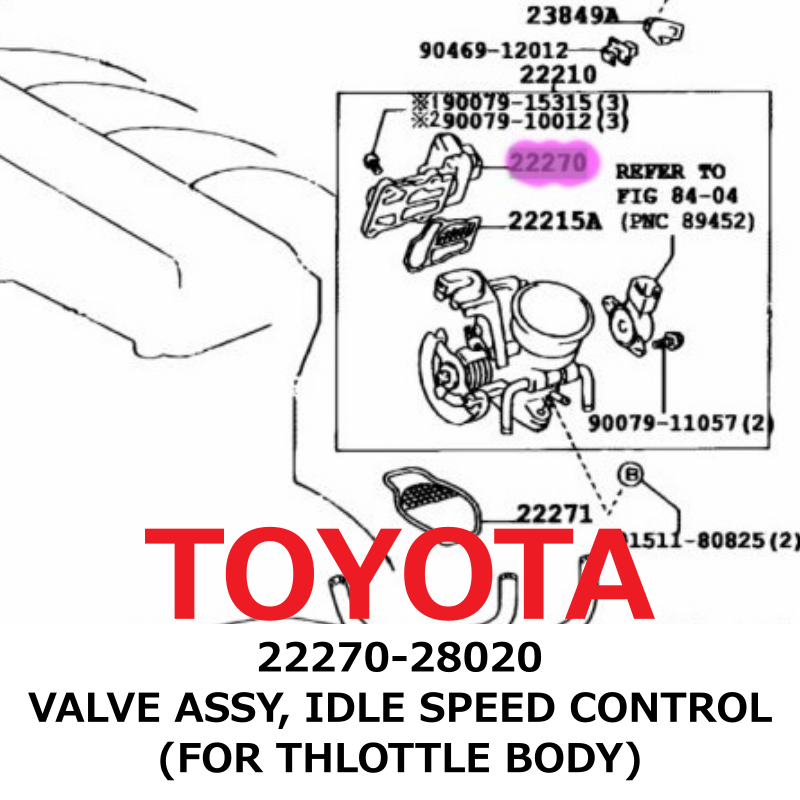 【ヴィンテージ】 NEW】Toyota Genuine Alphard Harrier VALVE ASSY, IDLE SPEED