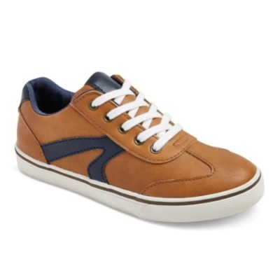 NWT Cat & Jack Retro Tan Copper Caramel Gibson Boys Sneakers size 3