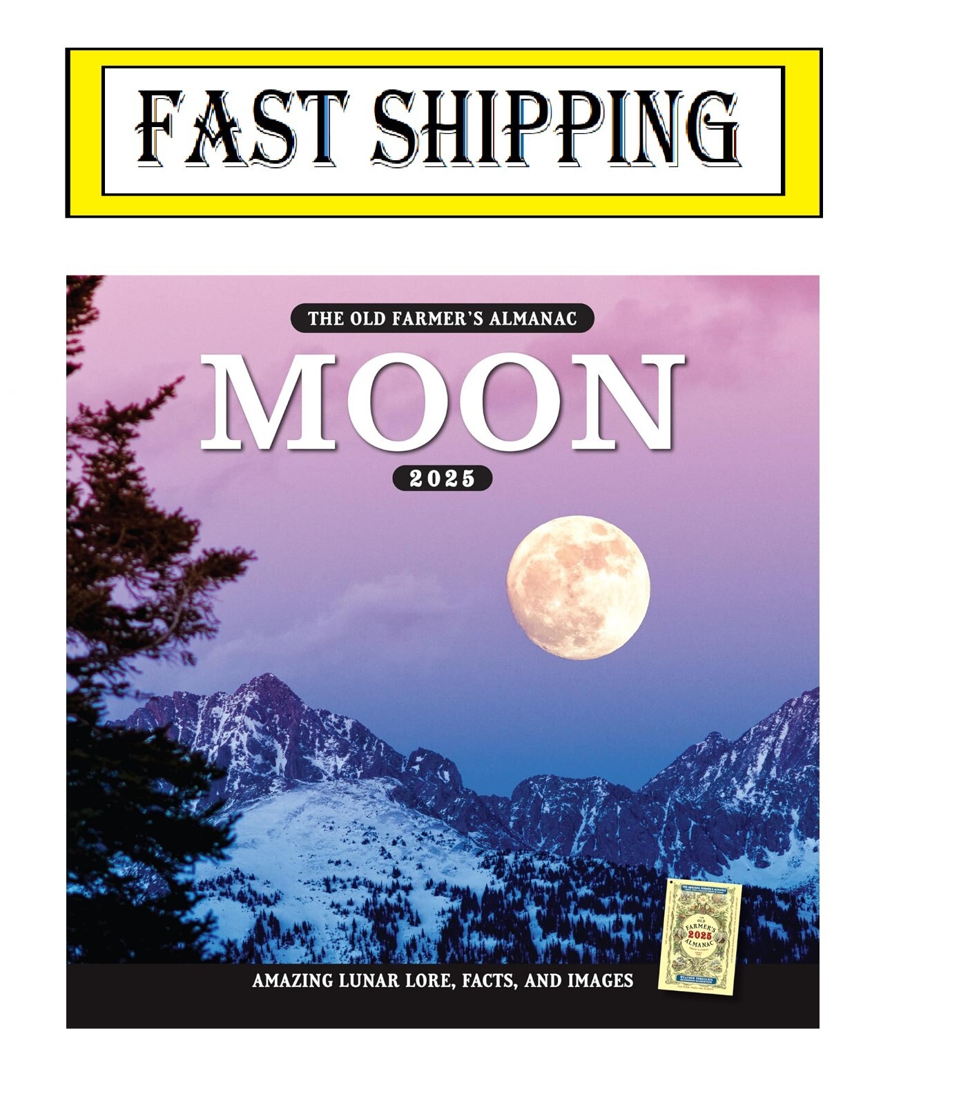Harper Collins, Old Farmers Almanac Moon 2025 Wall Calendar eBay