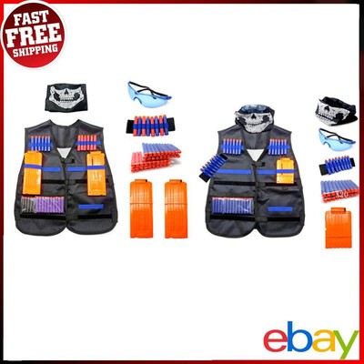 Outdoor Spiel Spielzeug Kinder Kids Clip Dart Weste Anzug Halter Kit für N-Strike Elite
