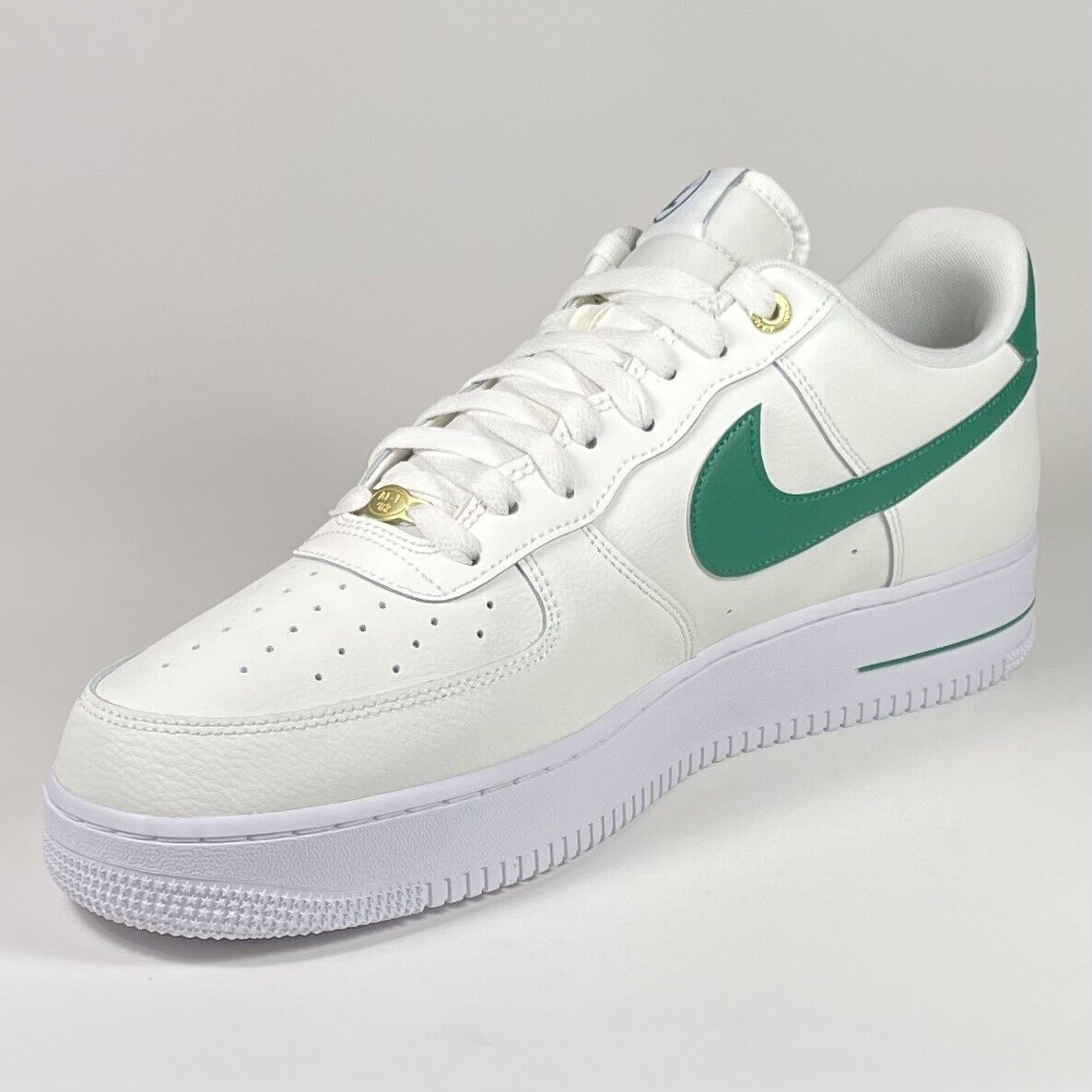 Nike Air Force 1 '07 40th anniversary sneakers in sail white and malachite  green