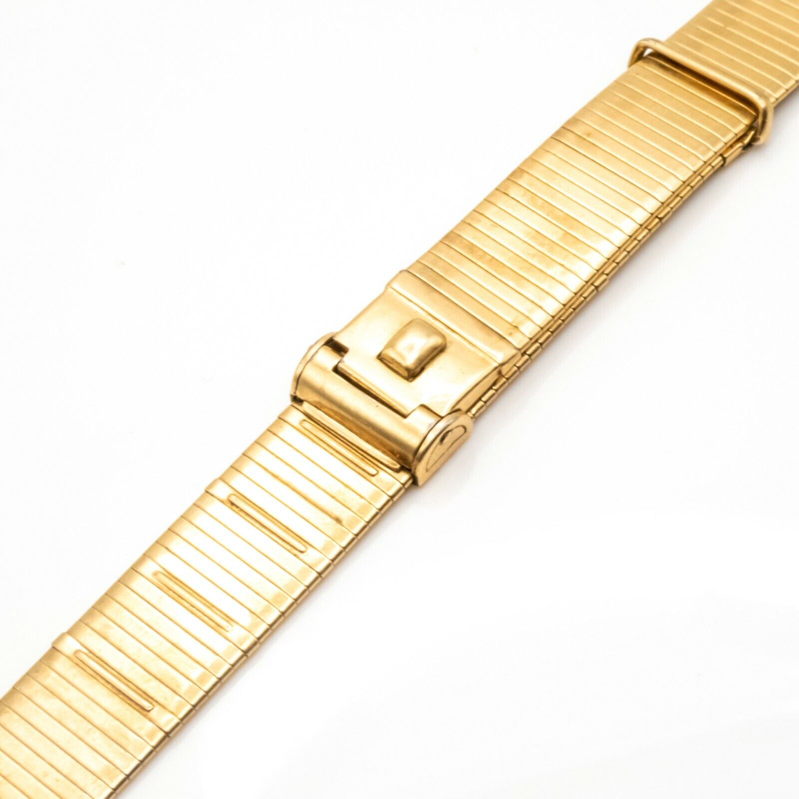 Vintage Forstner Komfit NASA style 15.8 mm gold filled and s.s. watch bracelet