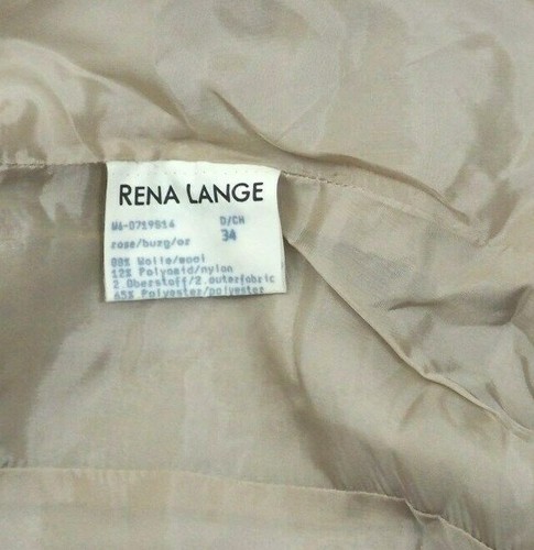 Vestido y Chaqueta de Tweed con Hebilla de Lana Elegante RENA LANGE - Talla 4 - Imagen 11 de 11