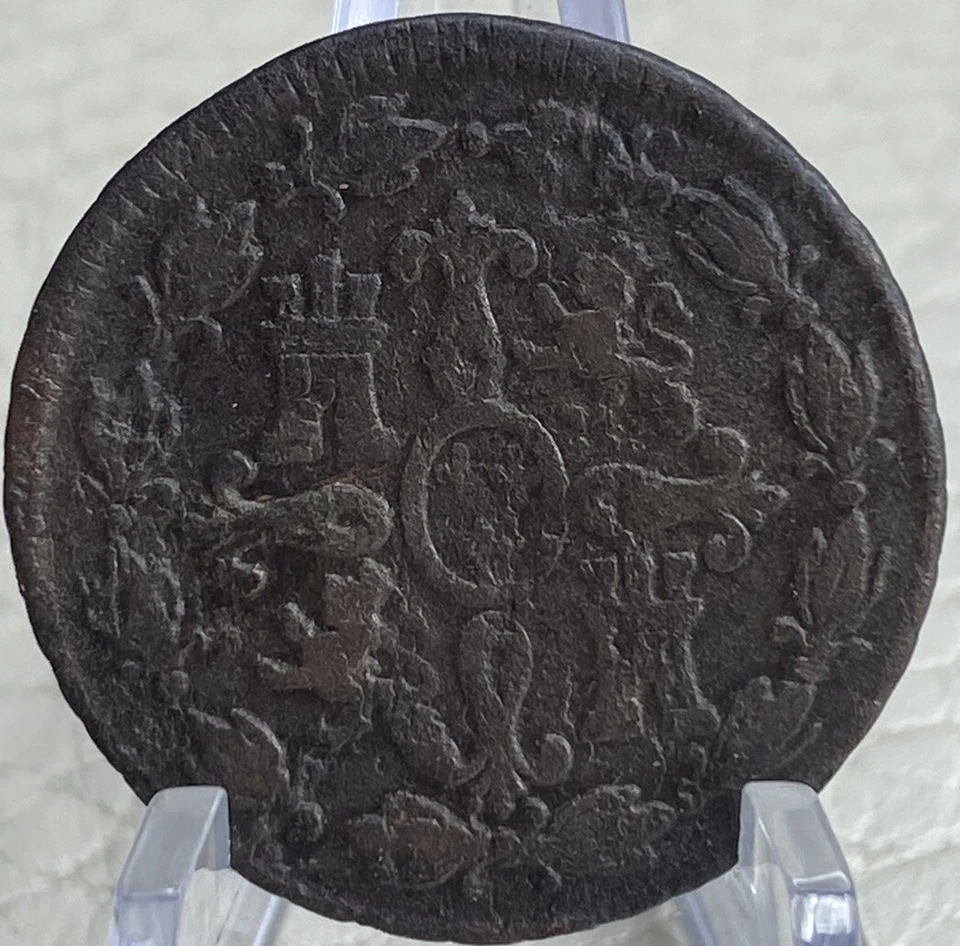 1779 Español 4 Maravedíes Rey Carlos III Bonitos Detalles Foto 2 de 4