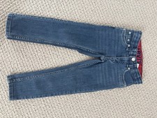 Levi's 511 Boys Straight Jeans Blue Denim Size 5 REG Adjustable Waist