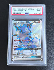 Lycanroc GX Sv67/Sv94 Hidden Fates: Shiny Vault Holo - PSA 9