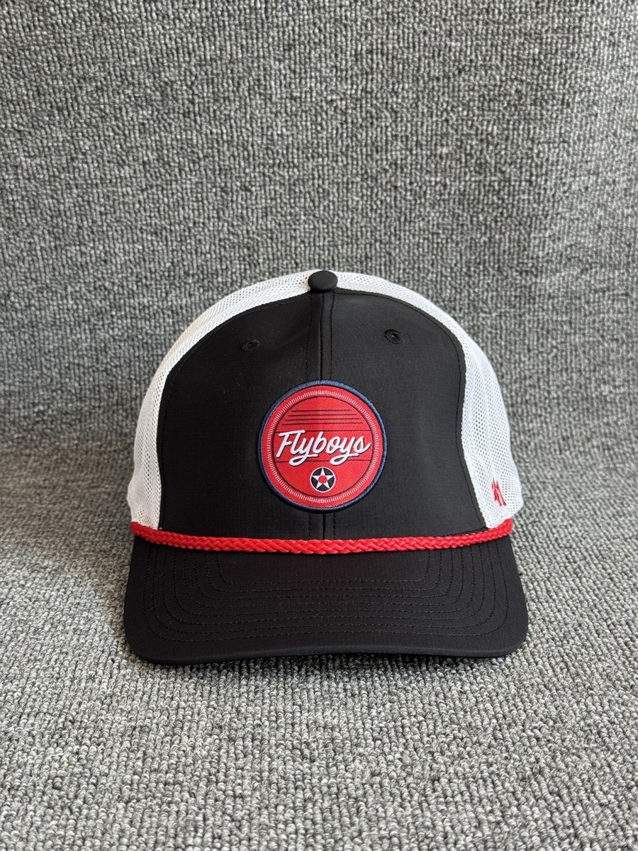 '47 Brand Flyboys Trucker Snapback Rope Hat Black White OSFA