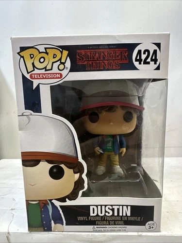 Dustin Funko Pop Television Stranger Things Action Figure #424 Netflix