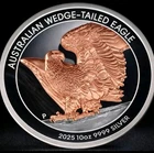 Perth Mint 10 oz 2025 Wedge Tailed Eagle Rose Gold Gilded