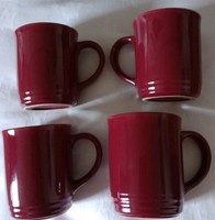  Barbary & Oak Mugs X 4 in Bordeaux Red New No Box