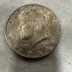 Kennedy Half Dollar 1964 Circulated US Coin Uncertified Ungraded 50C