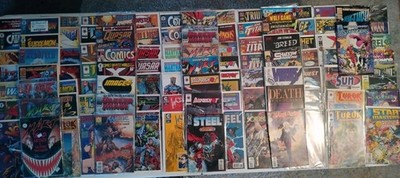 Various Comic Lot/100 Quasar Eudlemon Steel Rawhide More Most Bagged Boarded