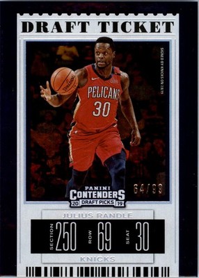 2019-20 Panini Contenders Draft Picks Draft Ticket #24 Julius Randle /99 - BSK
