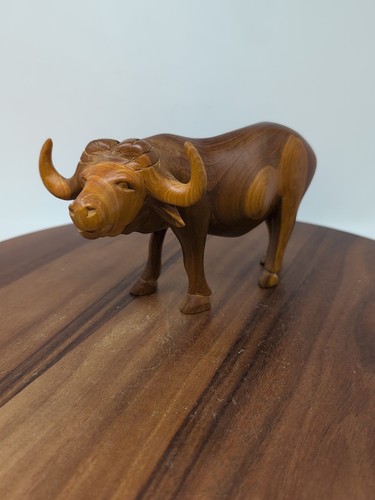 Hand Carved Wooden Water Buffalo