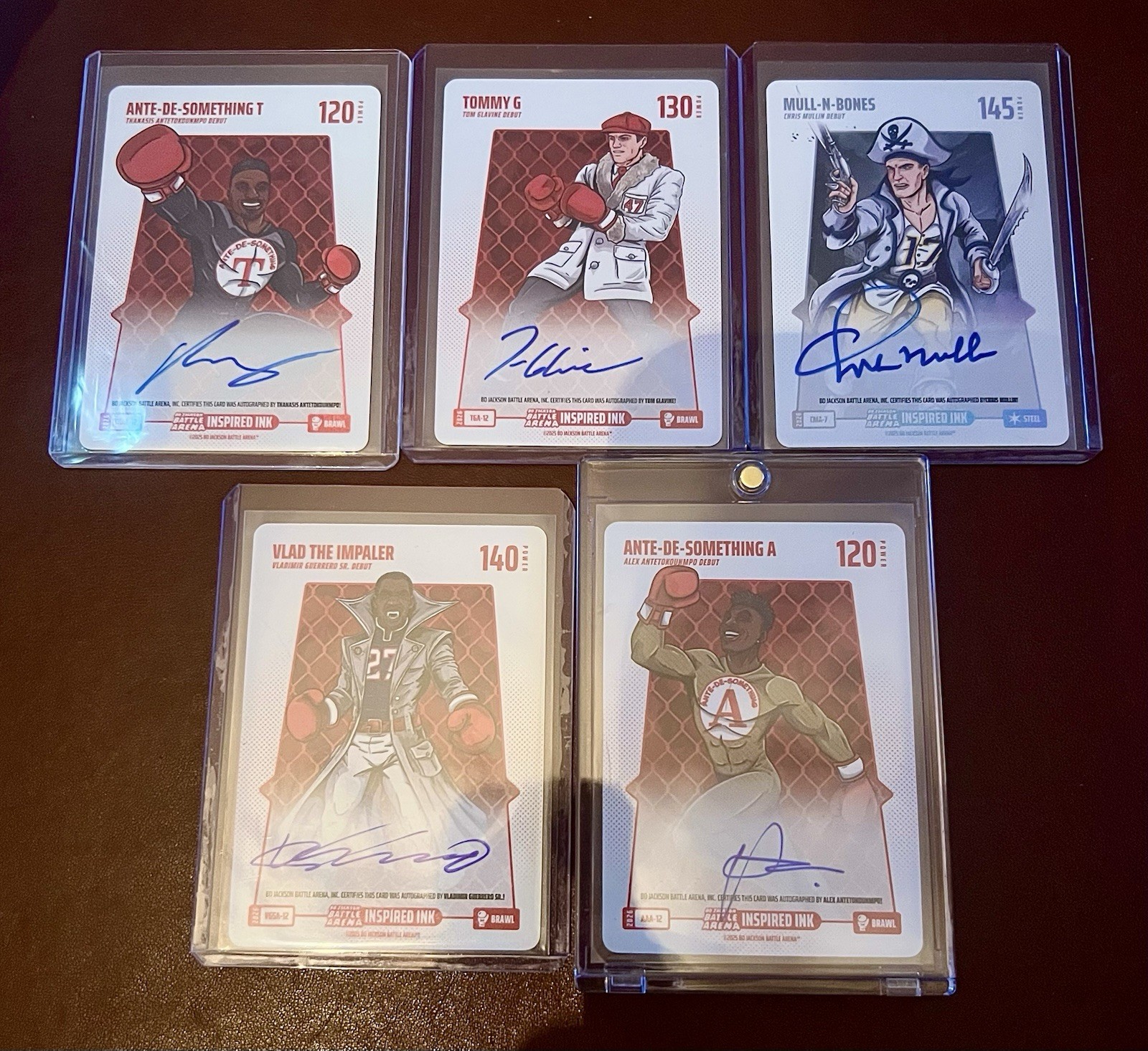 5 Card 2026 Bo Jackson Battle Arena Griffey Inspired Ink Auto Tommy Mull Vlad