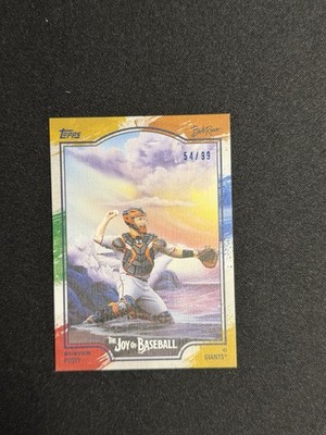 2025 Topps x Bob Ross The Joy Of Baseball Buster Posey Paint Splatter /99