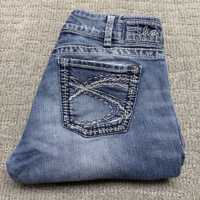 Silver Jeans Jeans Womens 30x30 Blue Suki Bootcut Mid Rise Stretch Denim Pants