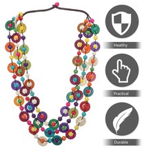  Hand-woven Necklace Fish Boho Beachy Hawaiian Miss Beads Choker Jewelry