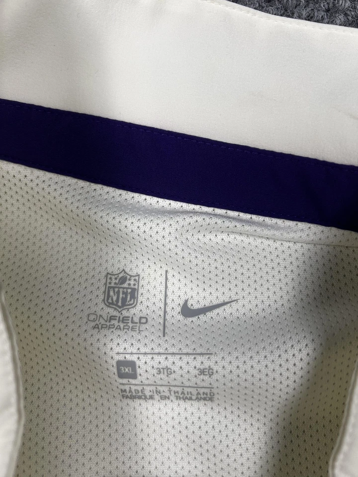 Chaqueta Pullover Baltimore Ravens Para Hombres 3XL Blanca NFL Fútbol Nike Cuarto Cremallera Foto 4 de 4