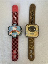 VTG Sanrio Chococat And Hello Kitty Bracelet Watch 2003 LCD Wristwatch *read*