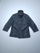 Giacca da uomo in cotone Peuterey con chiusura a bottoni, taglia XL, verde scuro