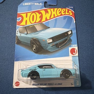 Hot Wheels Nissan Skyline 2000GT-R LBWK HW J-Imports 1:64 Blue Diecast Unopened
