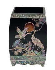Vtg Korean Wooden Abalone Mother of Pearl Inl...
