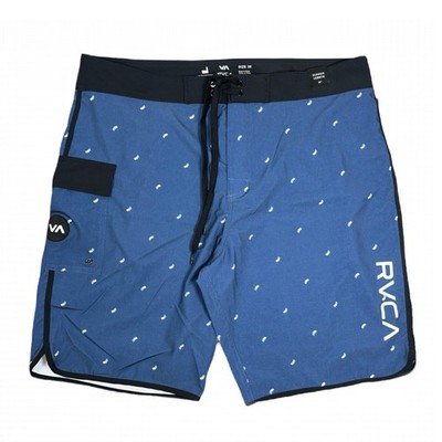 RVCA MA117EAS Mens Eastern Trunk Swim Surf Seattle Blue Board Shorts 38 NWT