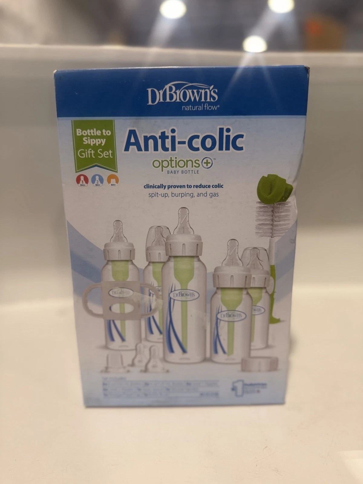 Dr. Brown's Natural Flow® Anti-Colic Options+™ Narrow Bottle to Sippy Gift