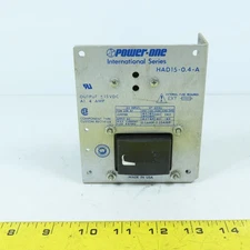 Power-One HAD15-0.4-A ±15V DC 0.4A Power Supply International Series 100-240V