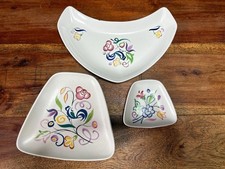 Vintage Poole Pottery FREEFORM Hors D'oeuvre Dish Set