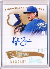 2014 PANINI CLASSICS SIGNIFICANT SIGNATURES KYLE ZIMMER AUTO 25/25 #47