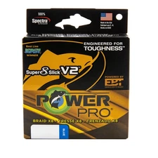 PowerPro Super 8 Slick V2 Braided Fishing Line - Marine_Blue - 80lb - 150yd (...