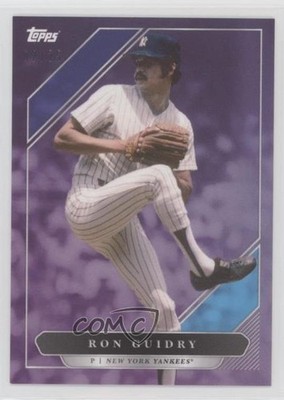 2021 Topps X Derek Jeter Purple 2/25 Ron Guidry #12 0y0n