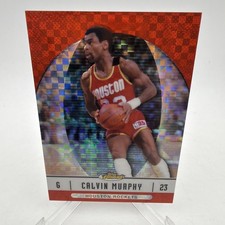 2006 Topps Finest X-Fractor #23/25 Calvin Murphy JERSEY NUMBER ROCKETS NBA