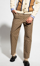 58IT- Gucci Canvas Beige GG trousers pants - BNWT 658090