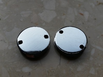 Shimano XT Dust Caps FC-M730 Stahl verchr. Kurbelkappen Abdeckkappen Staubkappen
