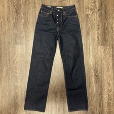 Levi  s Women  s Ribcage Straight High Wasted W28 L32 Dark Wash
