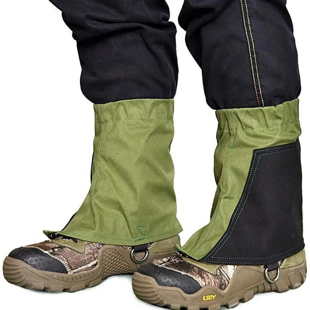 Waterproof Low Ankle Gaiters Canvas Snow Leg Boot Cover for Hiking Walking ⇖