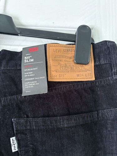 Levi’s 511 Slim Cords Black W34 L32 - Picture 4 of 4