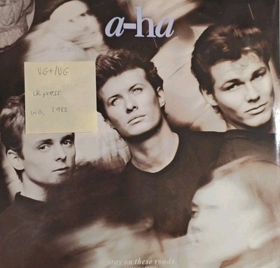 a-ha Stay On These Roads Vinyl Record VG+/VG W7936T 1988