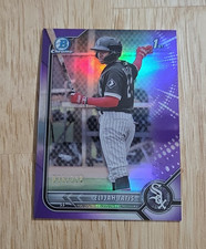 2022 Bowman Chrome ELIJAH TATIS Purple Refractor /250 1st Bowman Chrome Rookie