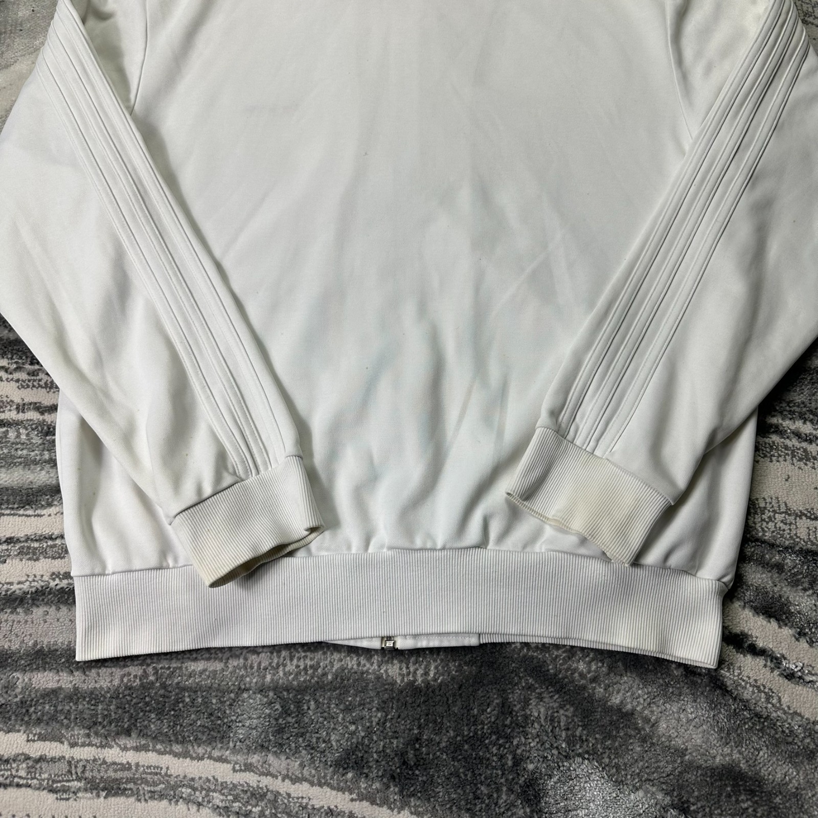 VTG Adidas 2000's Y2K I Love Ibiza XL White Palm Tree DJ Tracksuit Track Jacket image 5