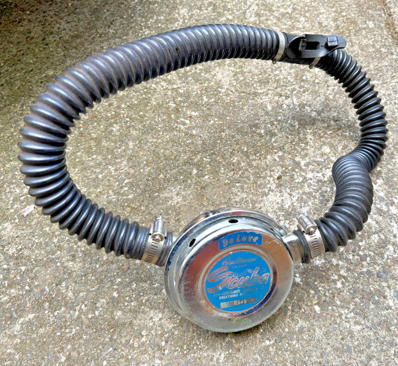 Vintage Healthways Scuba double hose regulator w/ H-P hotrod!