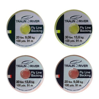 (0,22 EUR/) Traun River Fliegenschnur 91 m Fly Backing Line fluo 20-30 lbs