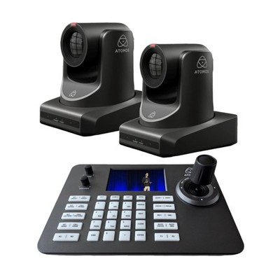 Atomos A-Eye 4K-20X AI-Powered UHD PTZ Camera (Black) Bundle