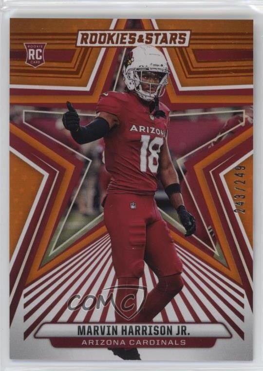 2024 Panini Rookies & Stars Rookies Orange /249 Marvin Harrison Jr #176 RC