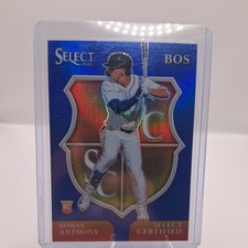 2025 Select Baseball ROMAN ANTHONY RC Certified Select Blue #’d 18/49 Red Sox #4