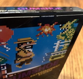 Nintendo Gumshoe Sticker Seal Black Box NES Video Game 5 screw Cartridge RARE